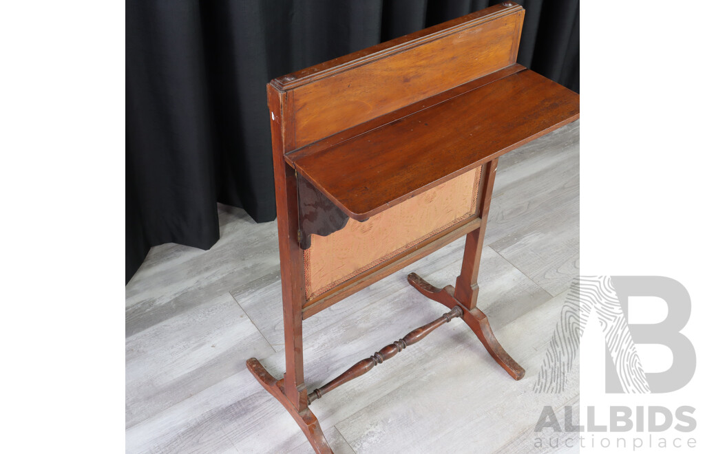 Antique Cedar Folding Campaign Chruch Kneeler