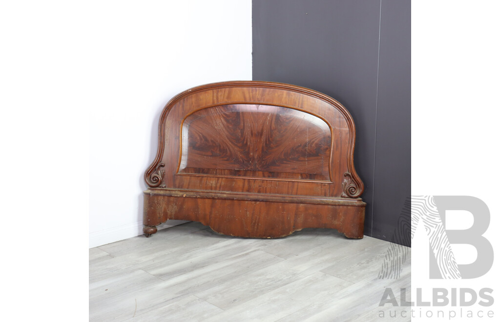 Victorian Mahogany Half-Tester Double Bed, Circa 1840