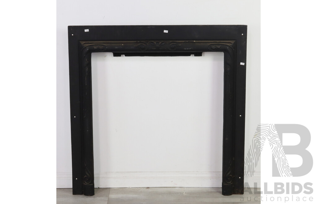 Victorian Cast Iron Fireplace Aperture Surround