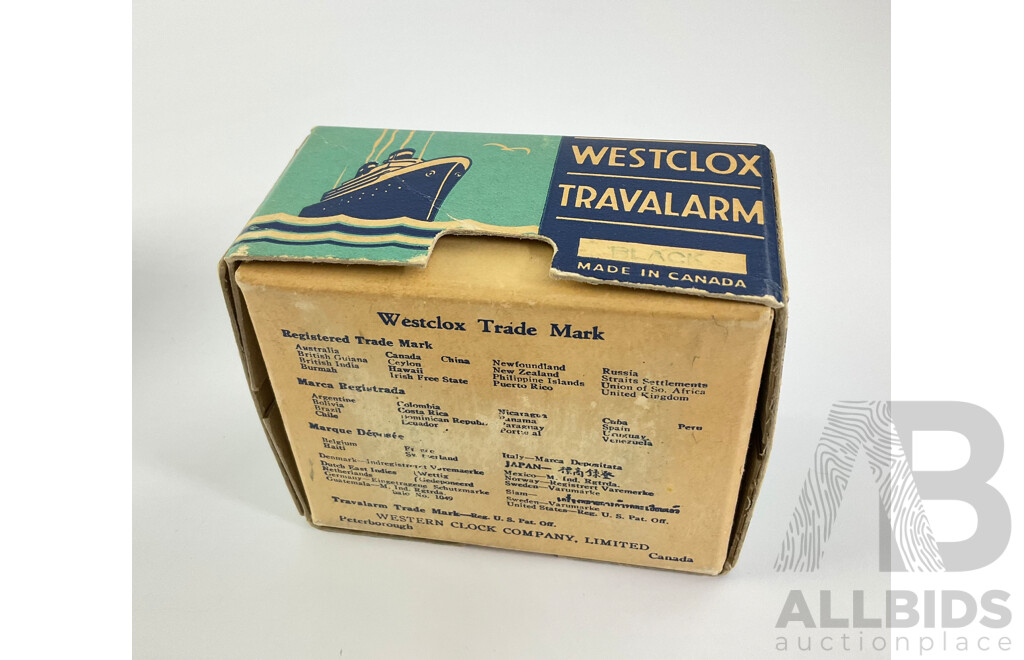 Vintage Westclox and Europa Travel Alarm Clocks