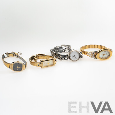 Collection of (4) Ladies Vintage Dress Watches Including Citizen & Pulsar