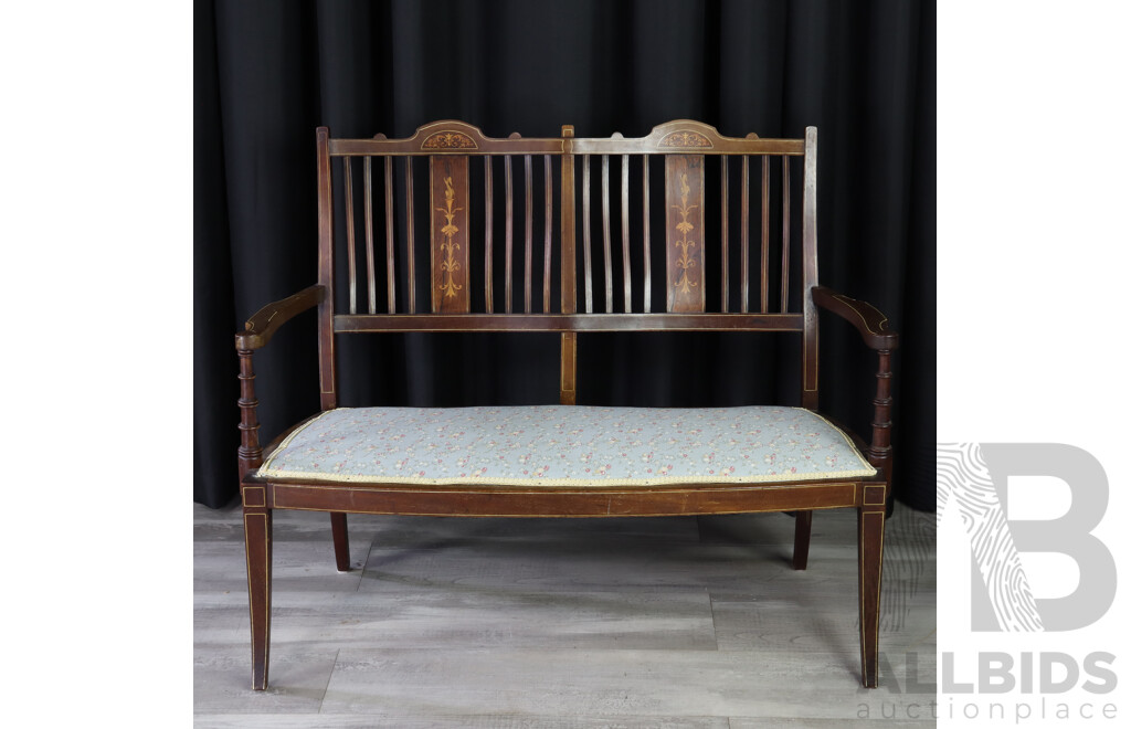 Late Edwardian Two Seater Settee