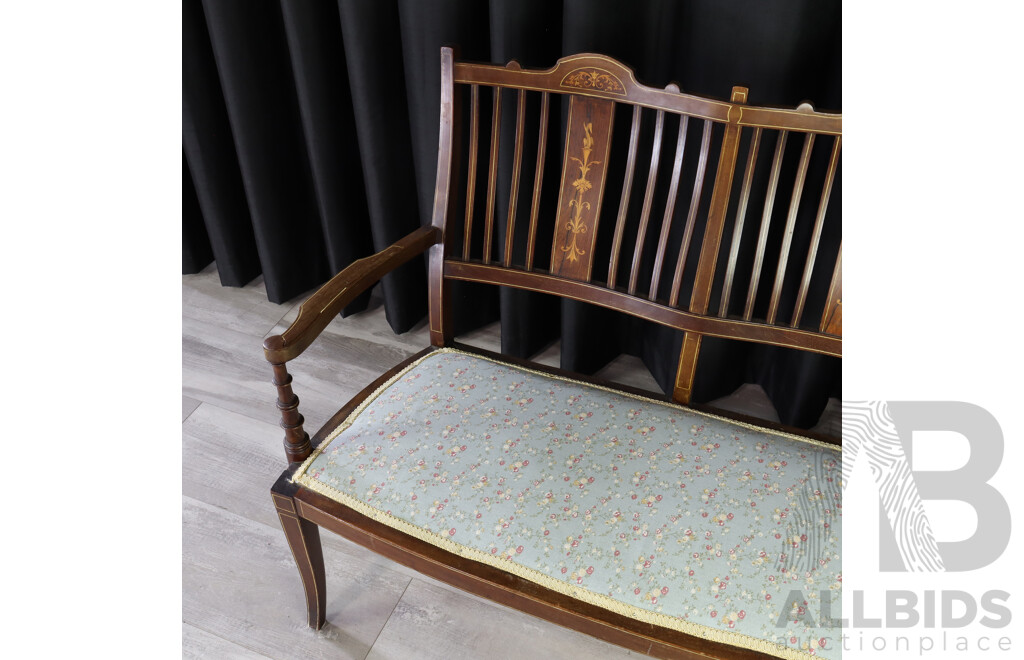 Late Edwardian Two Seater Settee