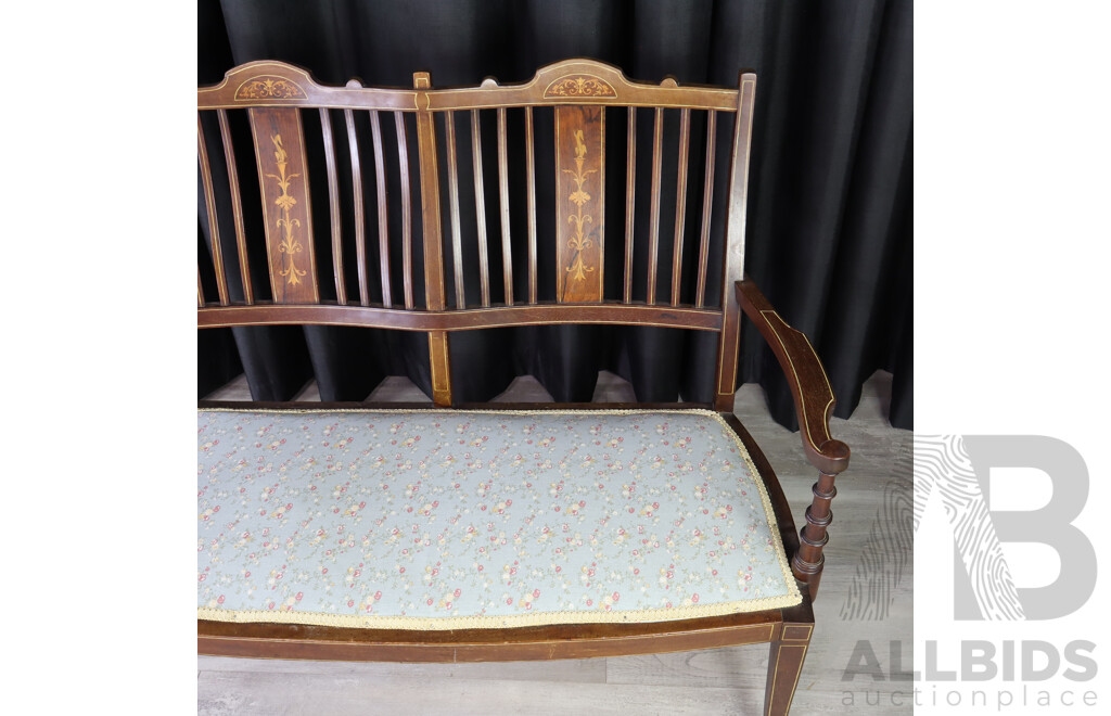 Late Edwardian Two Seater Settee