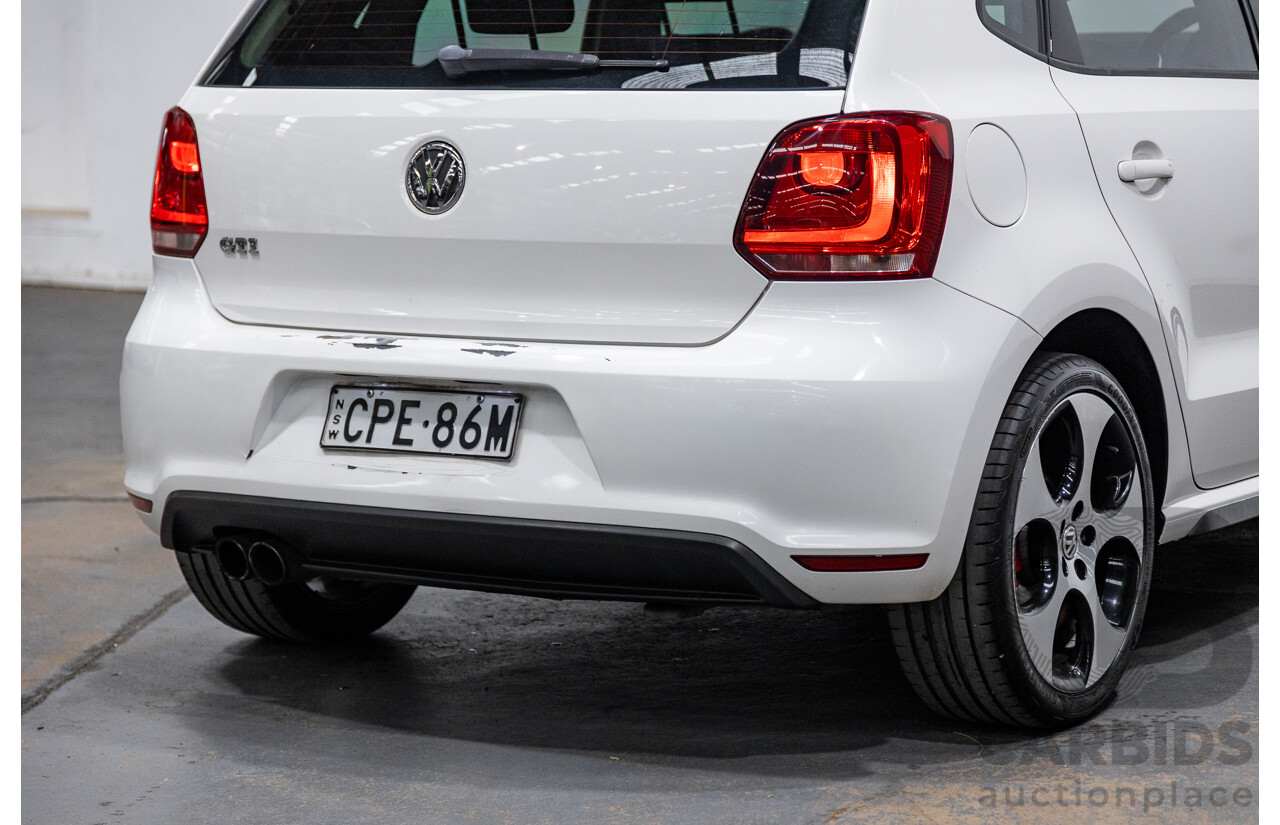 9/2013 Volkswagen Polo GTi 6R MY13.5 5d Hatchback Candy White Twincharged 1.4L