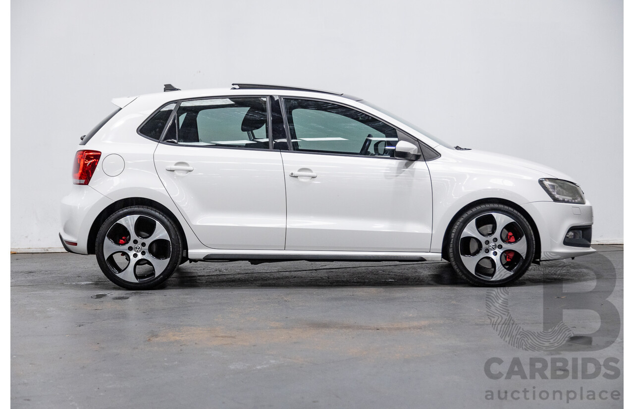 9/2013 Volkswagen Polo GTi 6R MY13.5 5d Hatchback Candy White Twincharged 1.4L