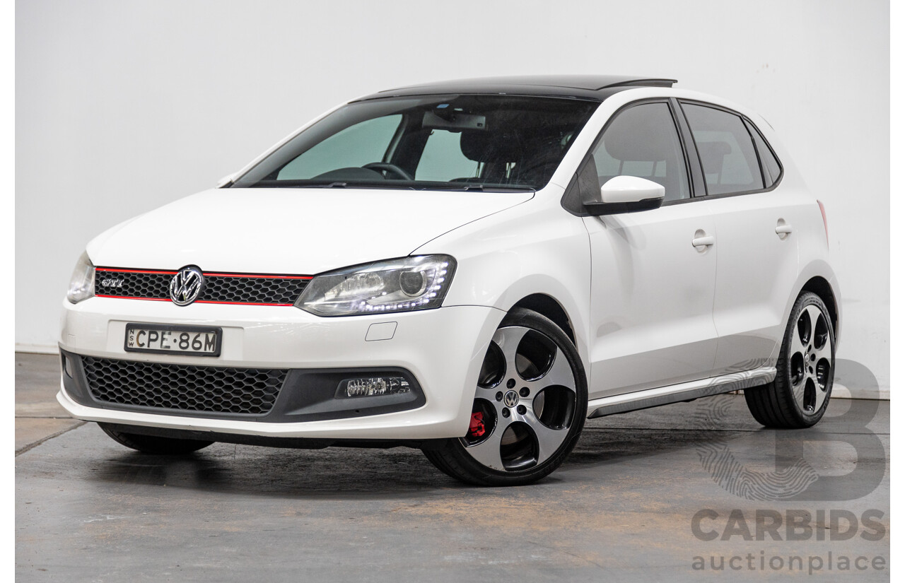 9/2013 Volkswagen Polo GTi 6R MY13.5 5d Hatchback Candy White Twincharged 1.4L