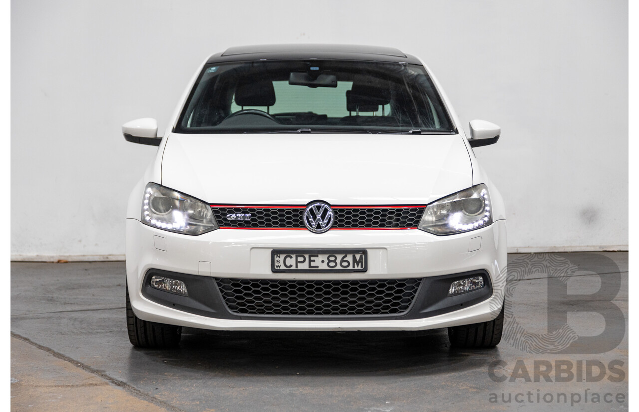 9/2013 Volkswagen Polo GTi 6R MY13.5 5d Hatchback Candy White Twincharged 1.4L