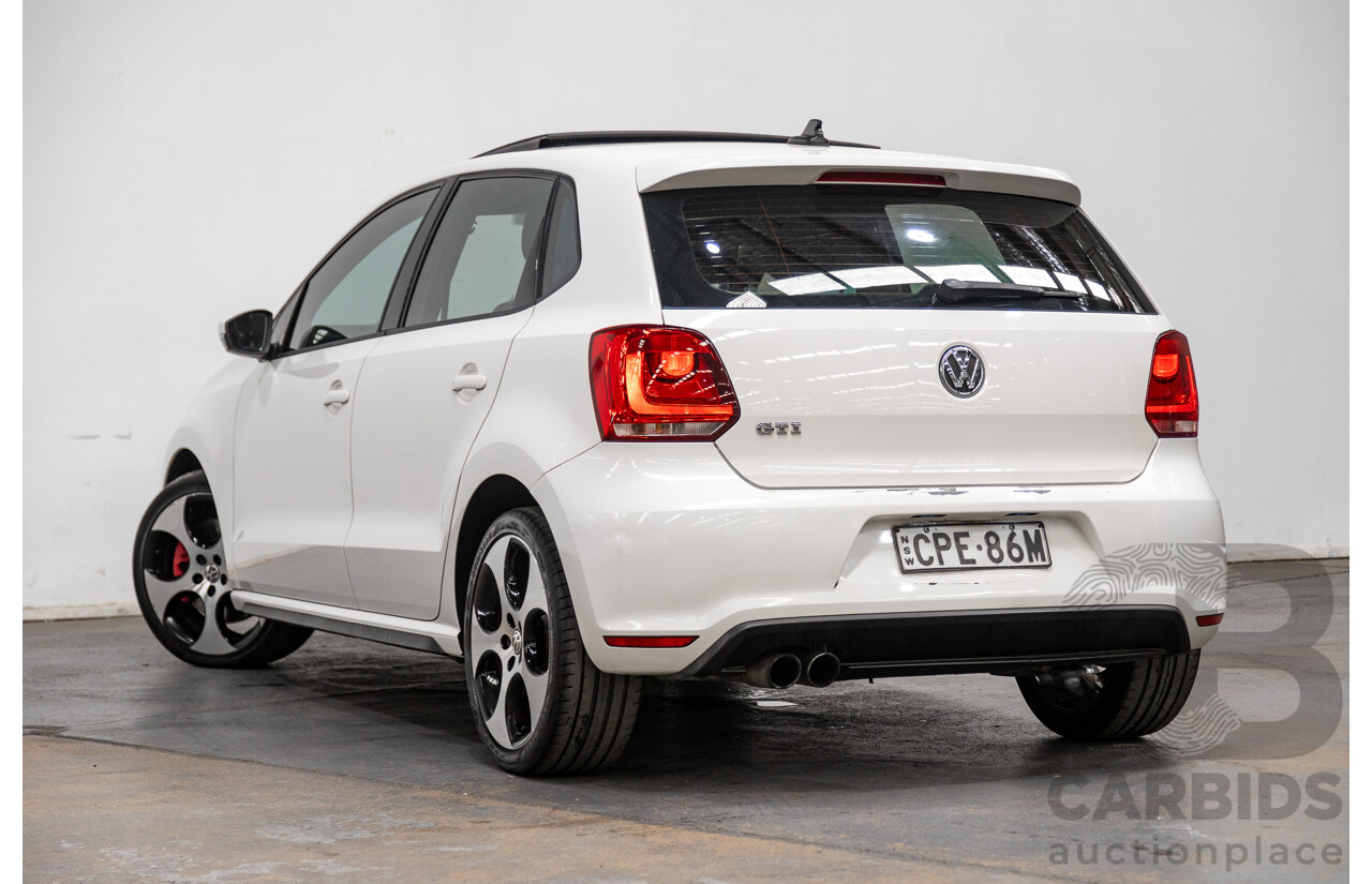 9/2013 Volkswagen Polo GTi 6R MY13.5 5d Hatchback Candy White Twincharged 1.4L