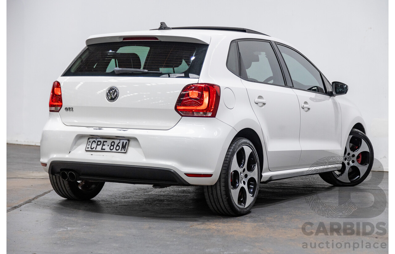 9/2013 Volkswagen Polo GTi 6R MY13.5 5d Hatchback Candy White Twincharged 1.4L