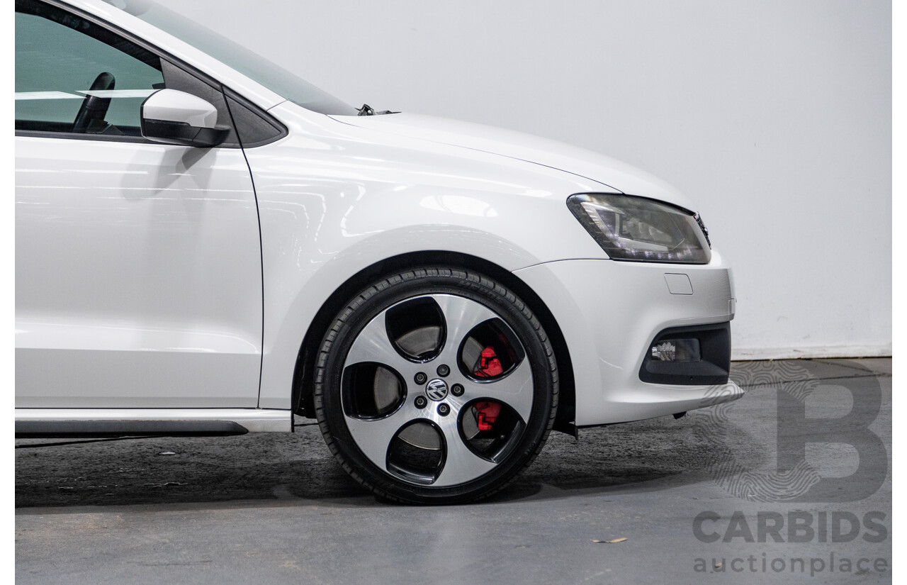 9/2013 Volkswagen Polo GTi 6R MY13.5 5d Hatchback Candy White Twincharged 1.4L