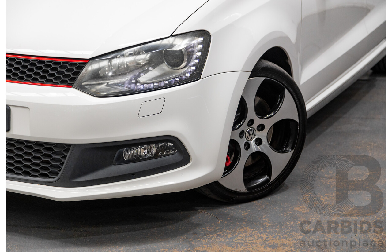 9/2013 Volkswagen Polo GTi 6R MY13.5 5d Hatchback Candy White Twincharged 1.4L