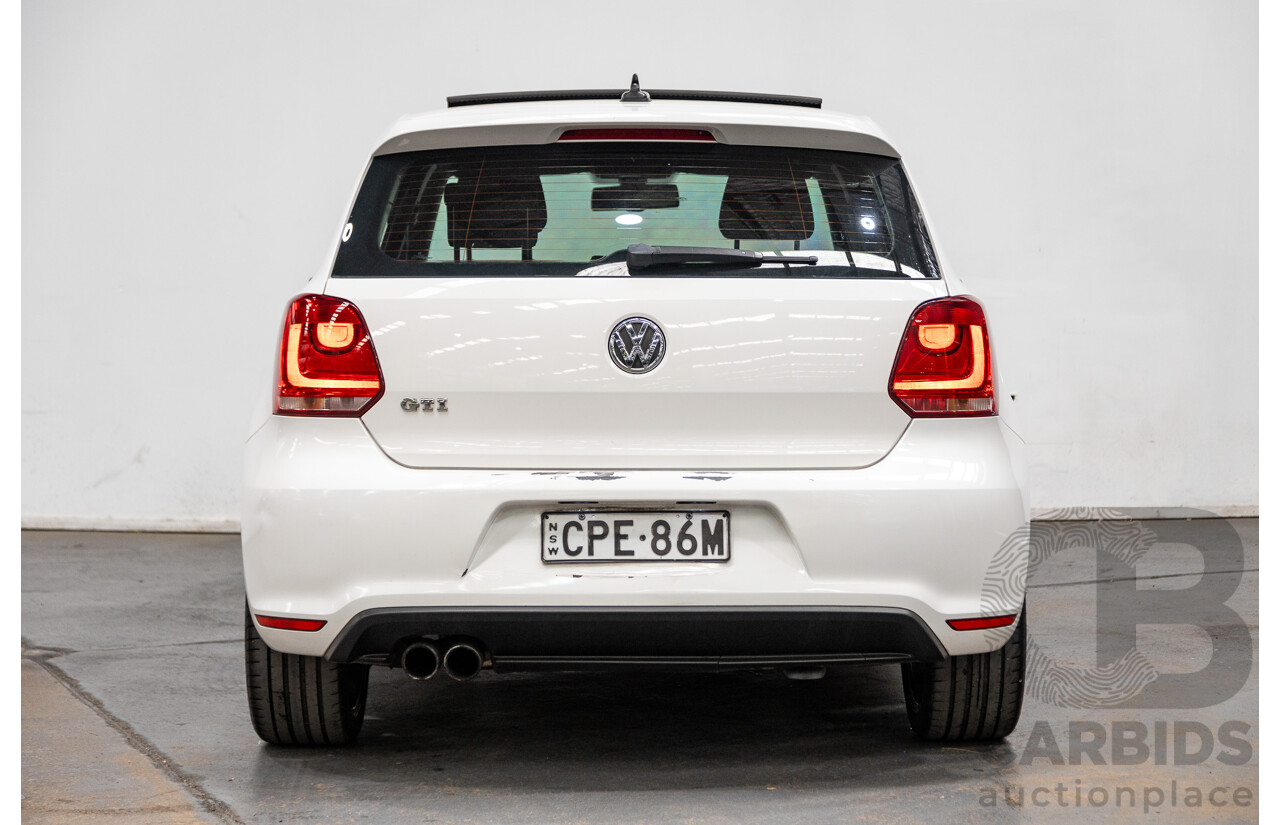 9/2013 Volkswagen Polo GTi 6R MY13.5 5d Hatchback Candy White Twincharged 1.4L