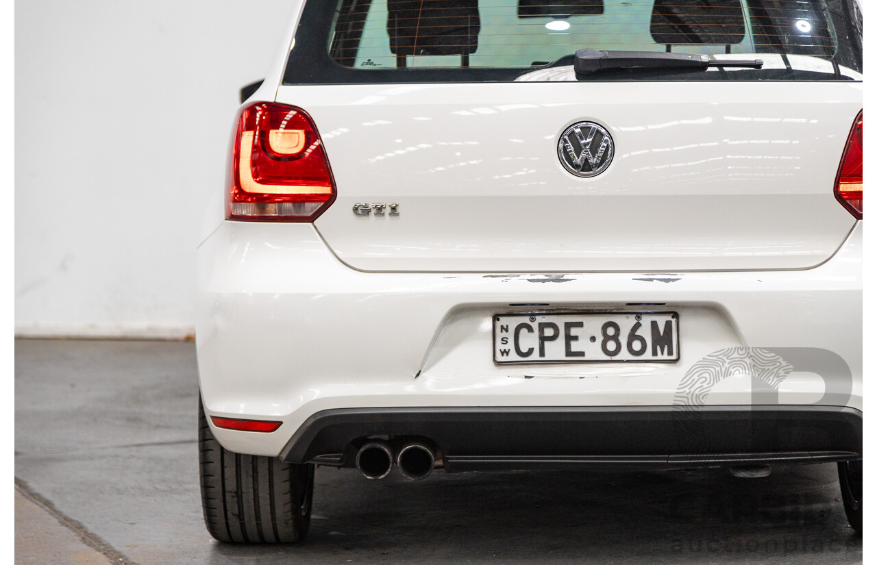 9/2013 Volkswagen Polo GTi 6R MY13.5 5d Hatchback Candy White Twincharged 1.4L