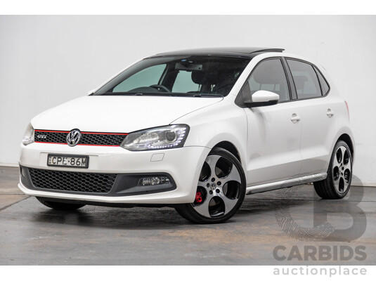 9/2013 Volkswagen Polo GTi 6R MY13.5 5d Hatchback Candy White Twincharged 1.4L