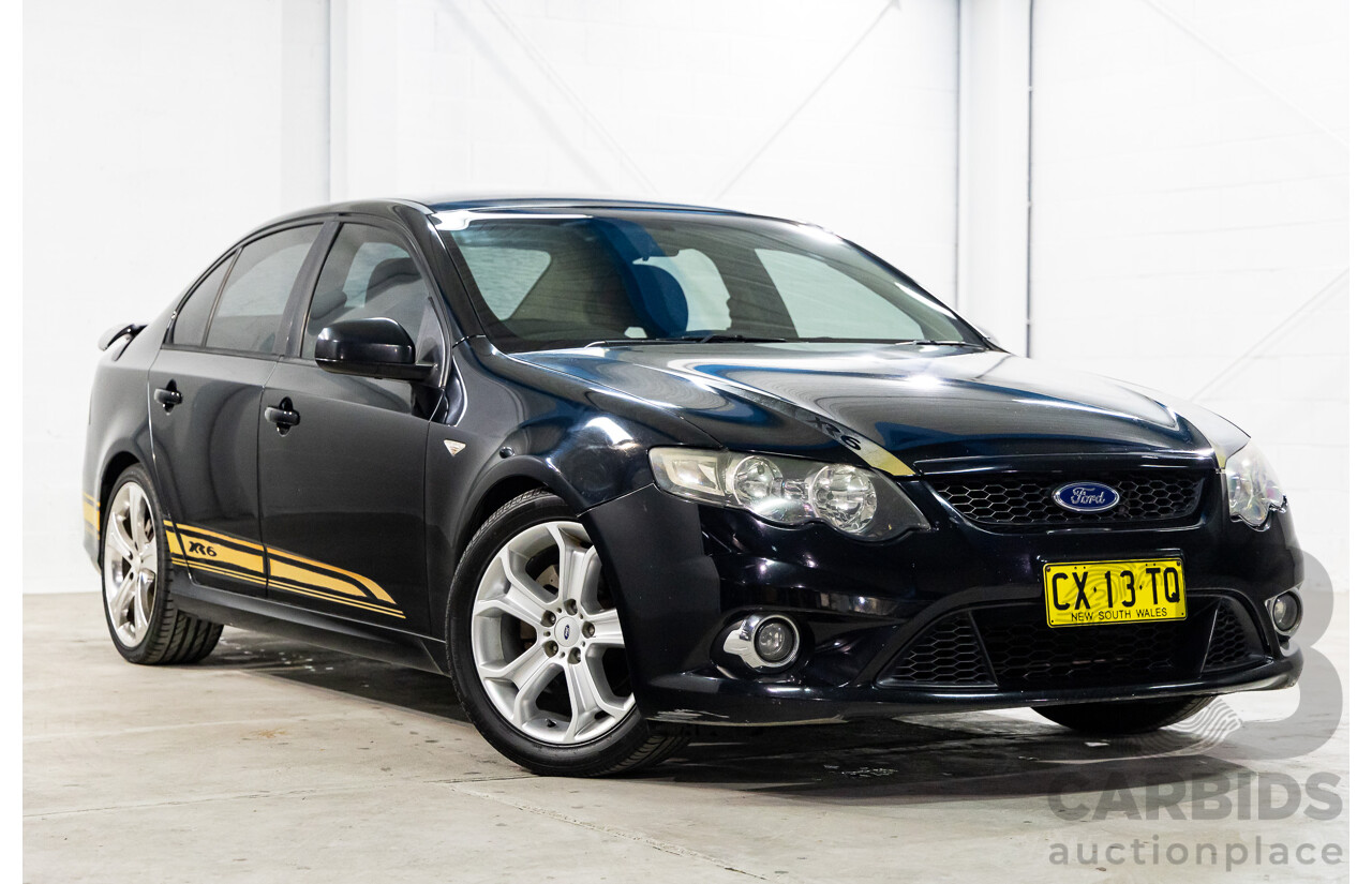 5/2009 Ford Falcon XR6 FG 4d Sedan Panther Black 4.0L