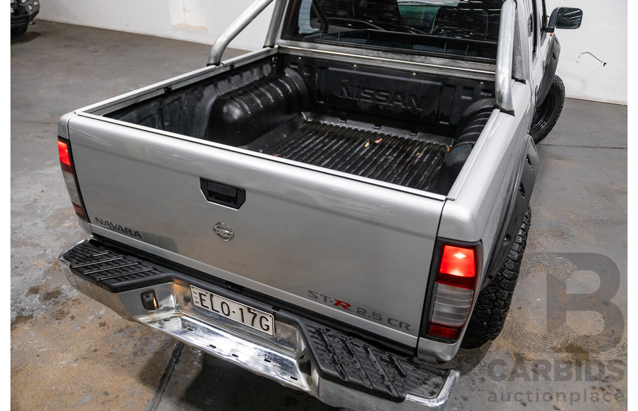 12/2012 Nissan Navara ST-R (4x4) D22 SERIES 5 Dual Cab P/Up Brilliant Silver Metallic Turbo Diesel 2.5L