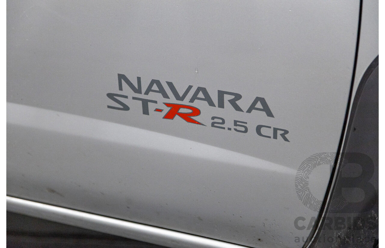 12/2012 Nissan Navara ST-R (4x4) D22 SERIES 5 Dual Cab P/Up Brilliant Silver Metallic Turbo Diesel 2.5L