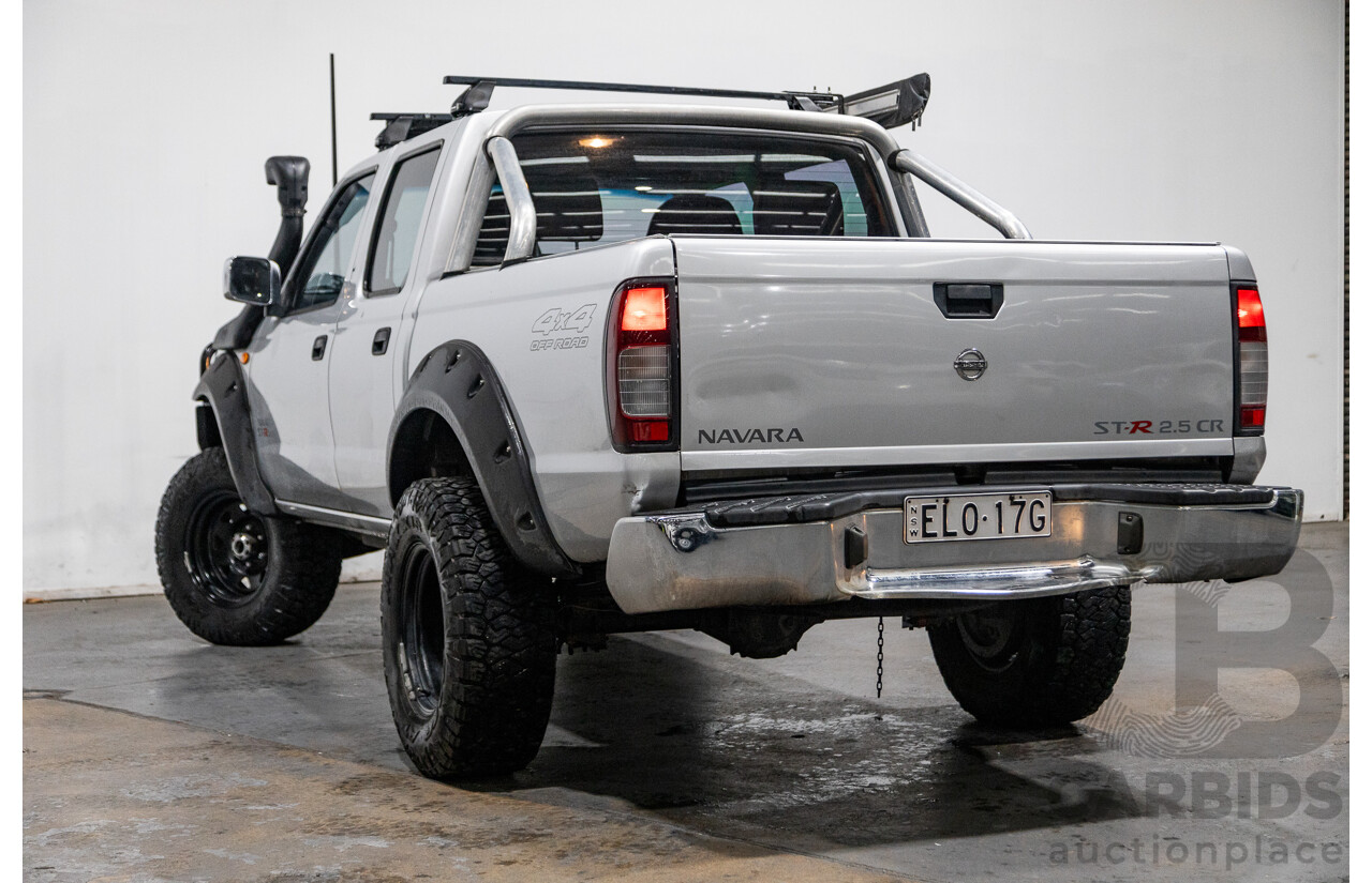 12/2012 Nissan Navara ST-R (4x4) D22 SERIES 5 Dual Cab P/Up Brilliant Silver Metallic Turbo Diesel 2.5L