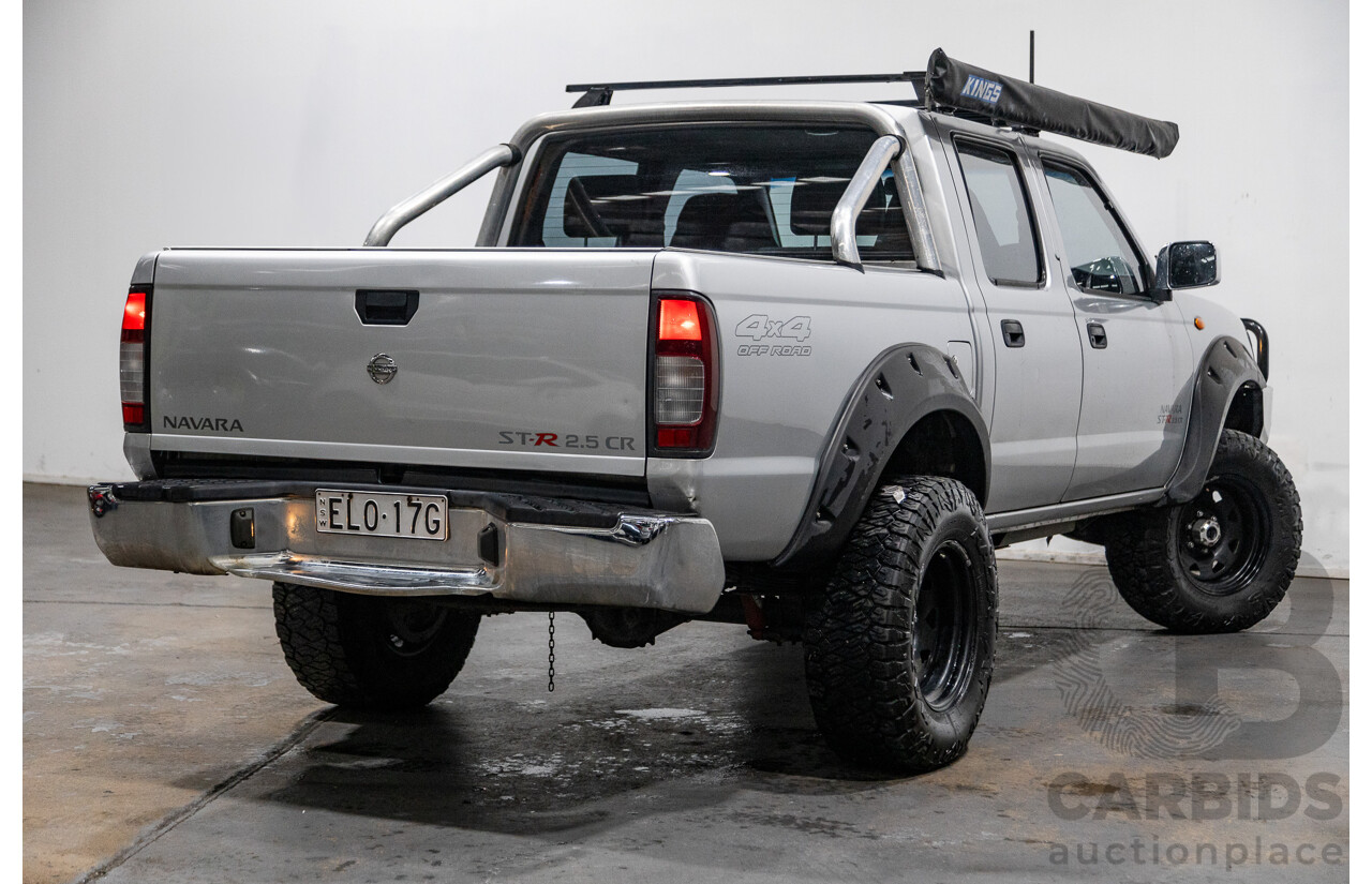 12/2012 Nissan Navara ST-R (4x4) D22 SERIES 5 Dual Cab P/Up Brilliant Silver Metallic Turbo Diesel 2.5L