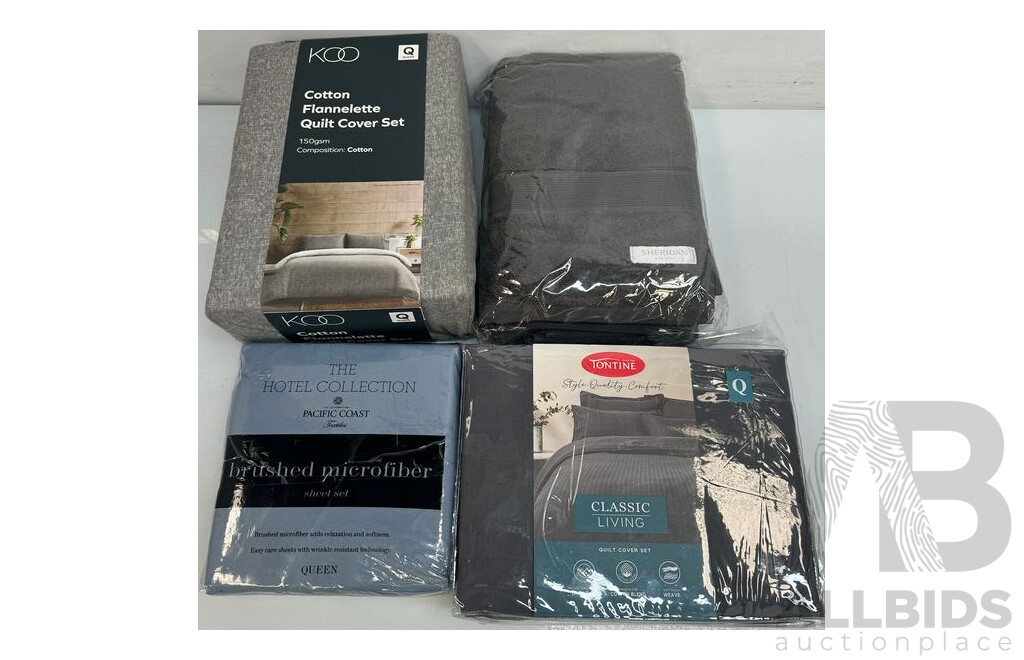 Queen Size Sheets, Quilt Cover Sets & Towels