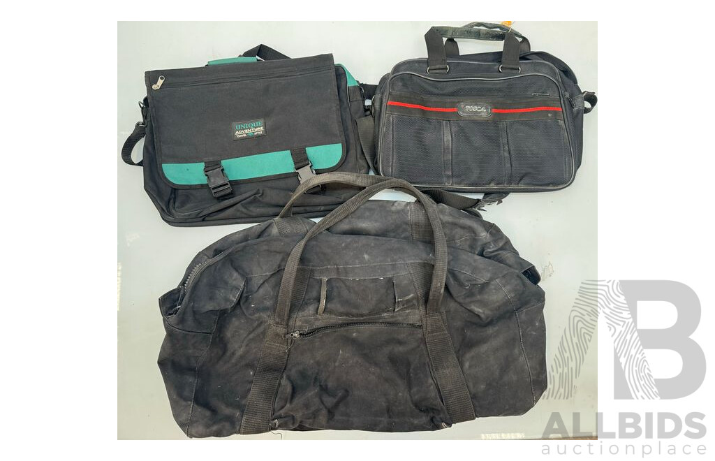 Travel Suitcases and Bags - Lot of 9