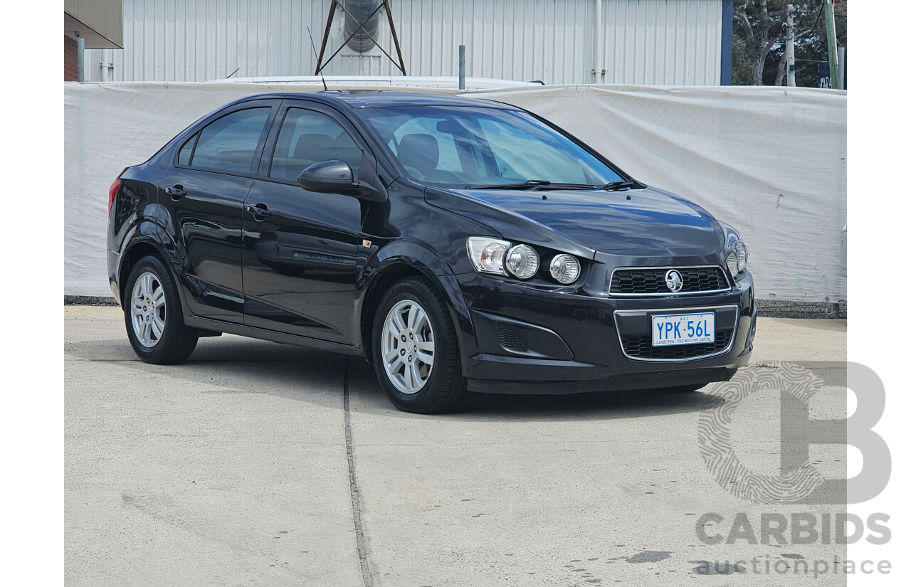 4/2013 Holden Barina CD TM MY13 4d Sedan Black 1.6L