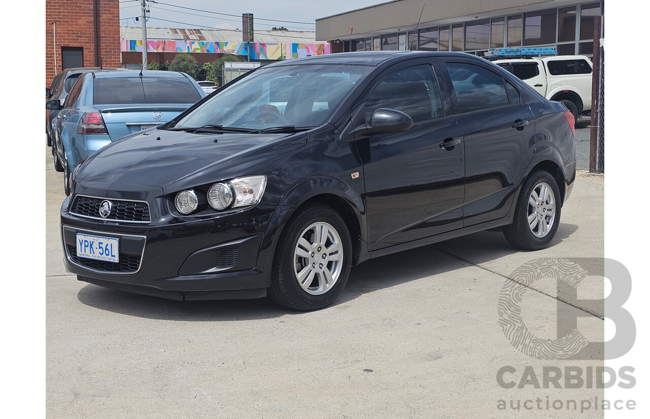 4/2013 Holden Barina CD TM MY13 4d Sedan Black 1.6L