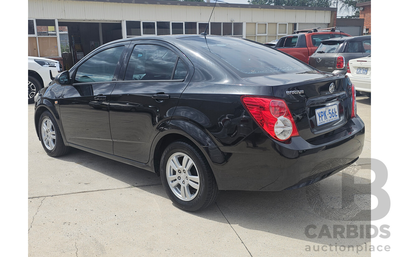 4/2013 Holden Barina CD TM MY13 4d Sedan Black 1.6L