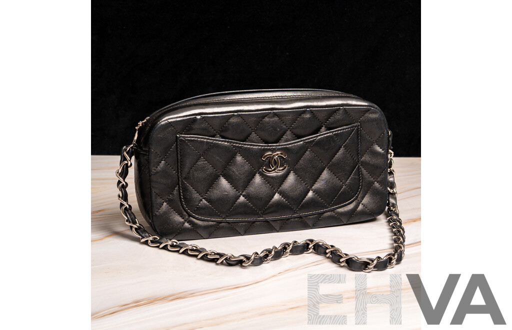 Chanel Quilted Leather Camera Bag