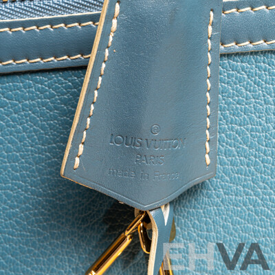 Louis Vuitton Blue Leather Suhali Le Fabuleux