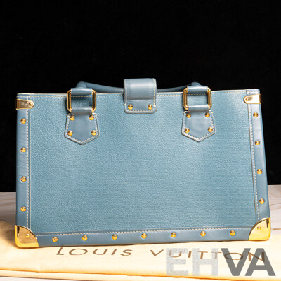 Louis Vuitton Blue Leather Suhali Le Fabuleux