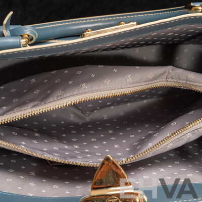 Louis Vuitton Blue Leather Suhali Le Fabuleux