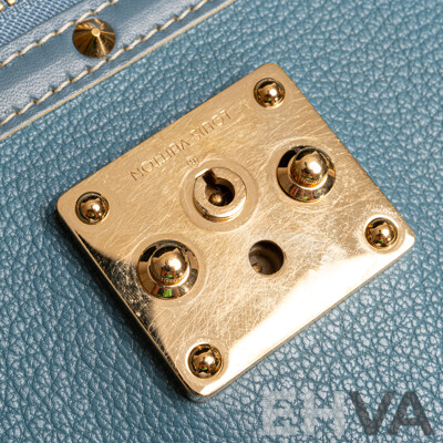 Louis Vuitton Blue Leather Suhali Le Fabuleux