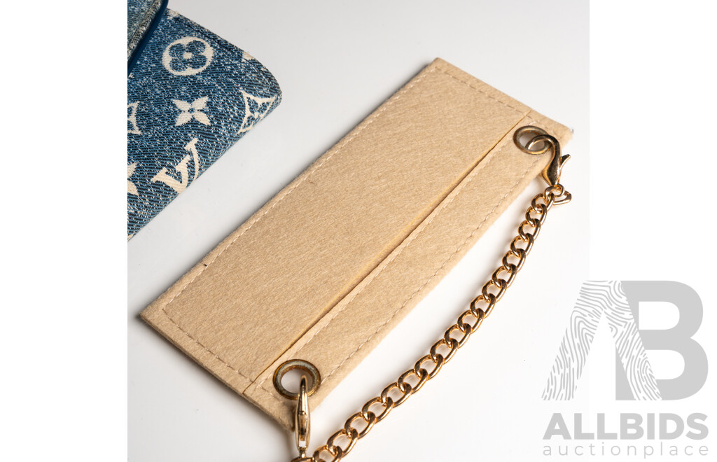 Louis Vuitton Denim Sarah Flower Wallet in Original Presentation Box