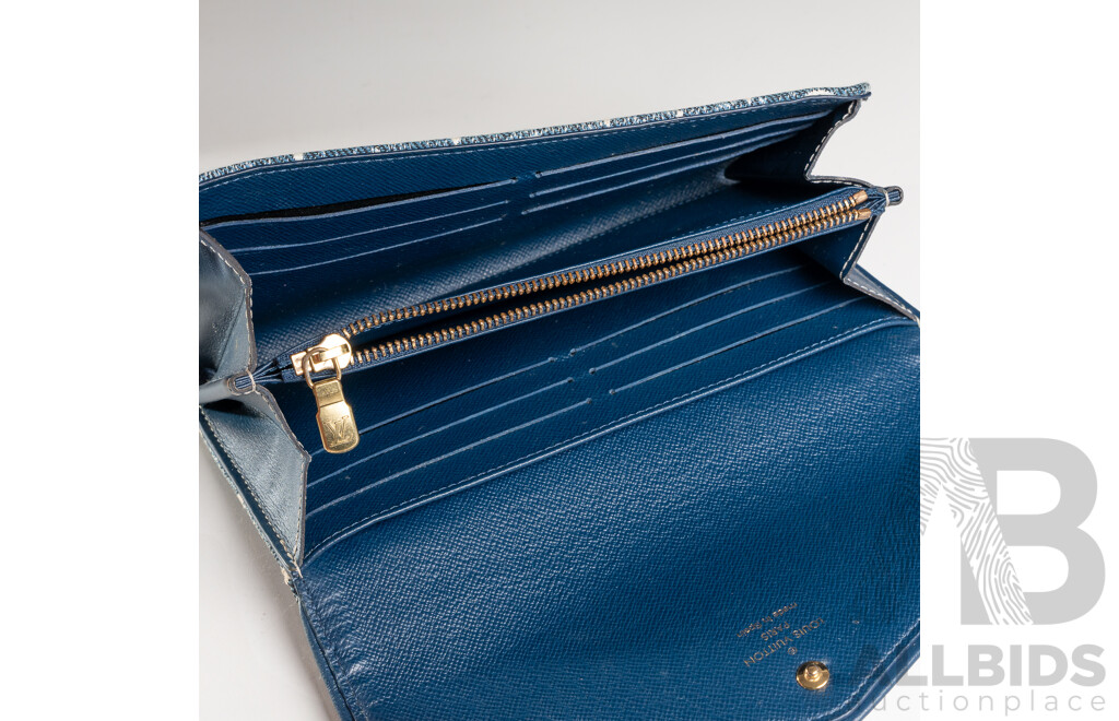 Louis Vuitton Denim Sarah Flower Wallet in Original Presentation Box
