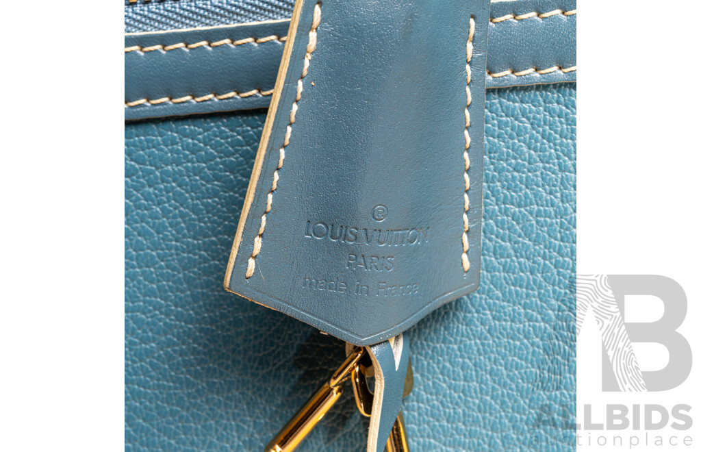 Louis Vuitton Blue Leather Suhali Le Fabuleux