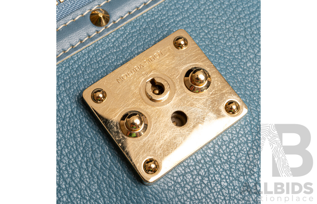 Louis Vuitton Blue Leather Suhali Le Fabuleux