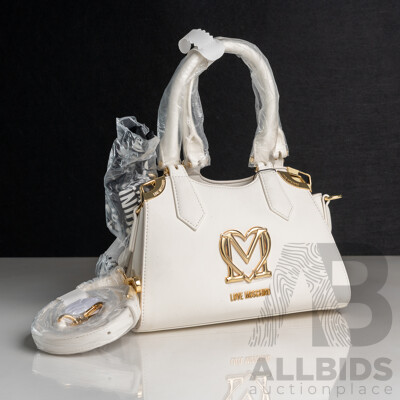 Love Moschino Embellished Tote with Foulard