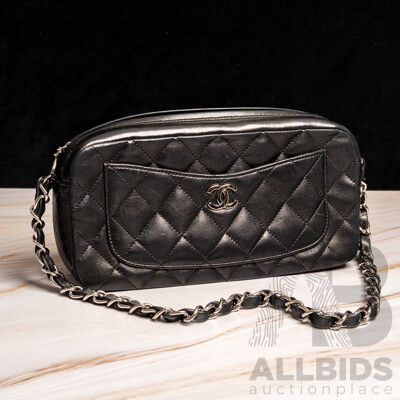 Chanel Quilted Leather Camera Bag