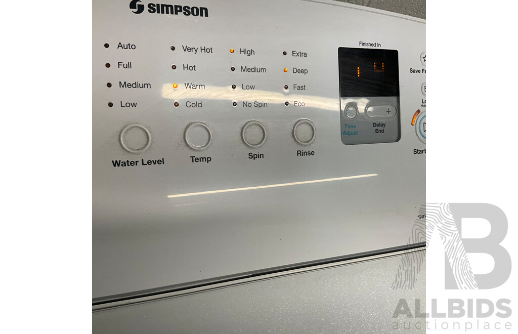 SIMPSON SWT8043 8KG Top Load Laundry Washer