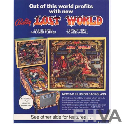 Lost World by Bally Pinball Machine