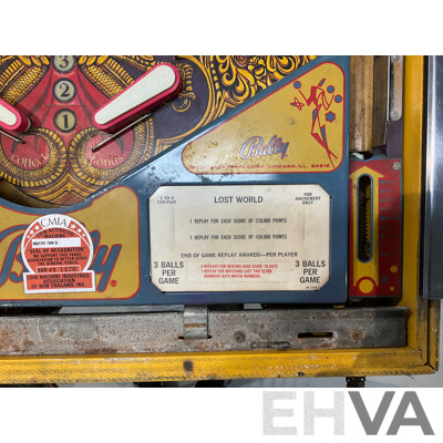 Lost World by Bally Pinball Machine