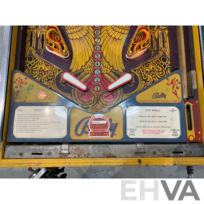Lost World by Bally Pinball Machine