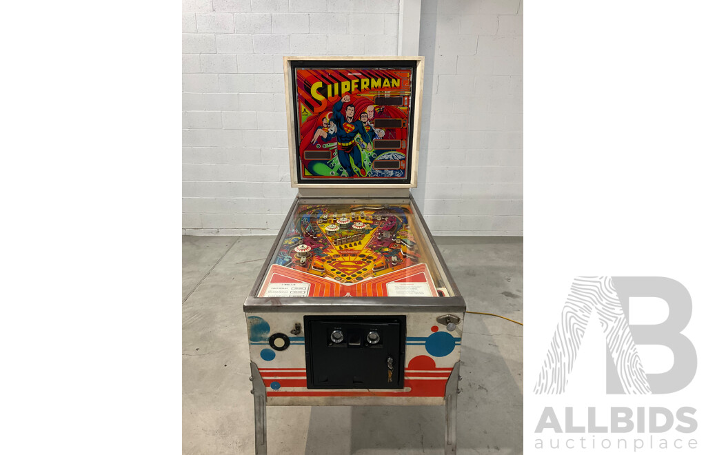 Superman by Atari Pinball Machine