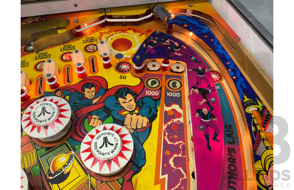 Superman by Atari Pinball Machine