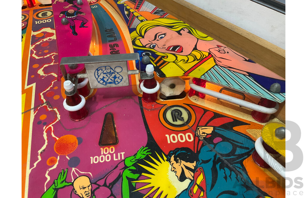 Superman by Atari Pinball Machine