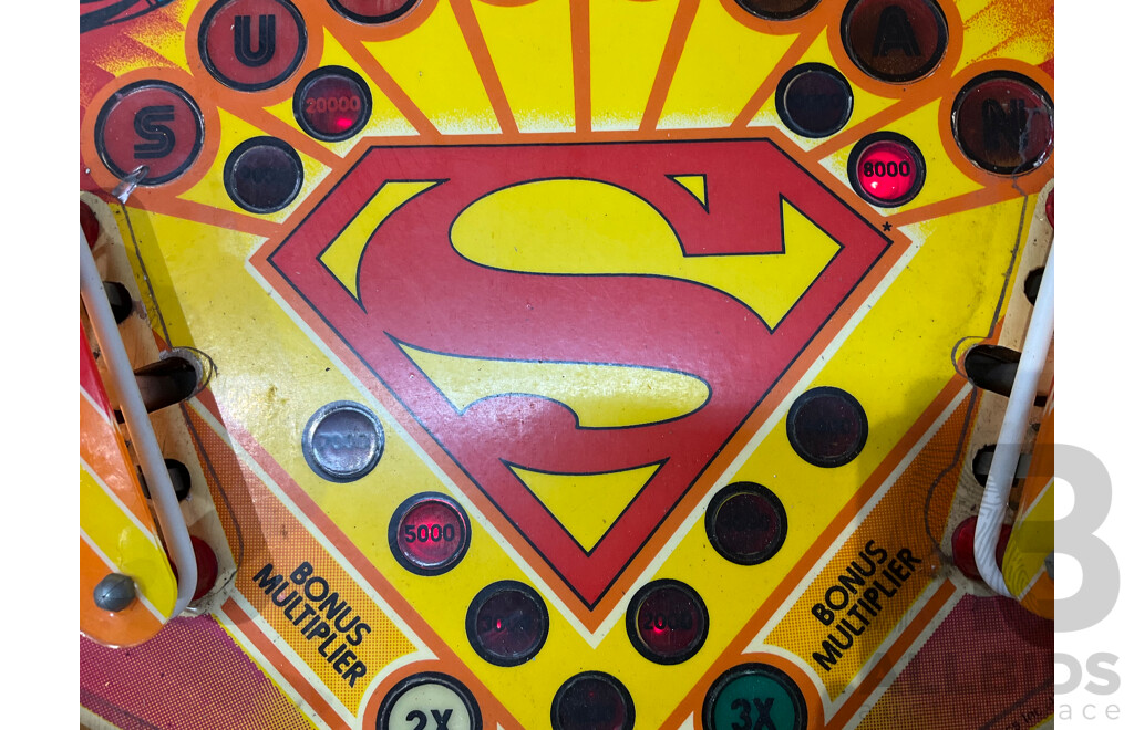 Superman by Atari Pinball Machine