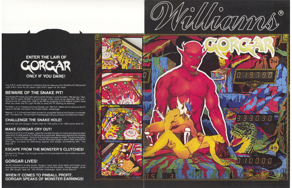 Gorgar by Williams Pinball Machine