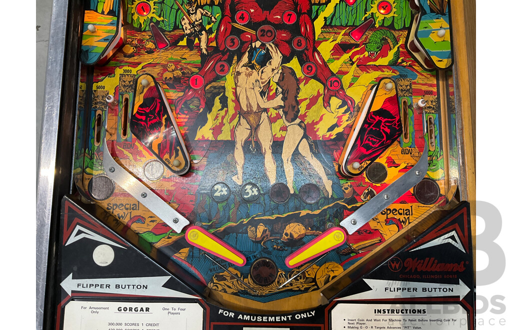 Gorgar by Williams Pinball Machine